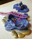 Pearly Purple Trinket Jewelry Box