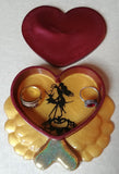 Deep Red Heart Trinket Box