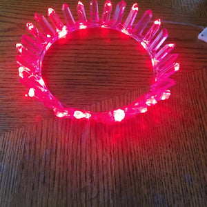 Faux Crystal crowns any color including lights!!