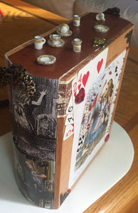Cigar Box Purse - Classical Alice in Wonderland Cigar Box Purse