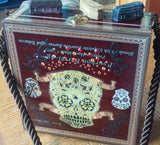 Dia De los Muertos cigar box purse