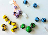 Butterfly Polymer Clay Beads with Swarovski chatons -20 total