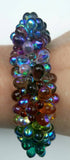 Rainbow of Bubbles Glass Bracelet