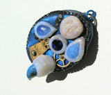 Blue Steampunk Pendant