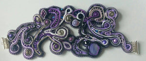 Purple Soutache Bracelet