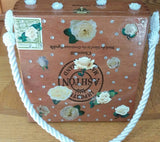 Cigar Box Purse with rose or wedding theme