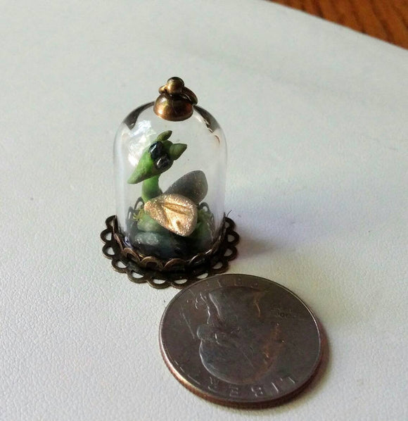 Very Miniature Dragon Pendant