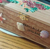Beach Themed Cigar Box/ Treasure Box
