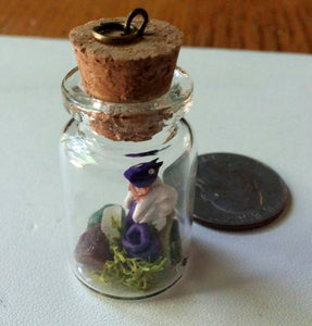 Miniature Purple Dragon in a Bottle