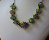 Lovely Garden Party Lampwork necklace