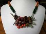 Maverick Jewels-florals with Chain Maille necklace