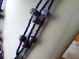 Maverick Jewels-druzi w purple lampwork- so much purple