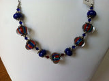 Maverick Jewels-Red, White, & Blue Lampwork