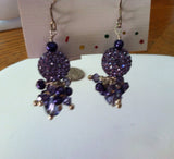 Stunning Purple Crystal Earrings