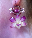 Maverick Jewels-real Orchid Earrings
