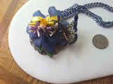 Maverick Jewels- Pansy Orchid pendant/brooch