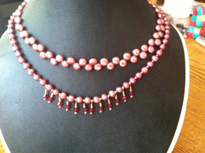 Two-Strands of Pink Pearls