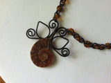 Ammonite & Copper Necklace