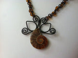 Ammonite & Copper Necklace