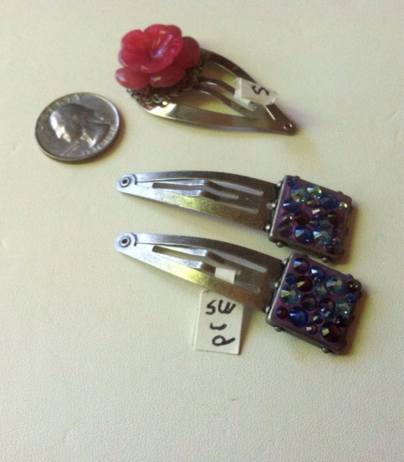 Maverick Jewels-stone & mortar hair clips set