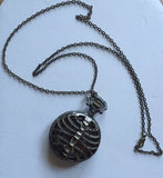 Heart of death steampunk pocket watch pendant