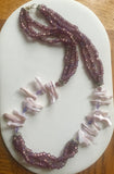 Lavender Lovers Only Shells, "Phyllis" Neckace