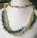 Soft Sage Green Coral and Stone
